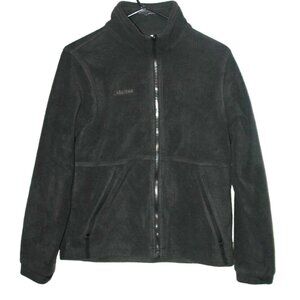 Columbia Boy Girl Youth Kids Black Fleece Jacket Coat Full Zip Size Large 14 -16